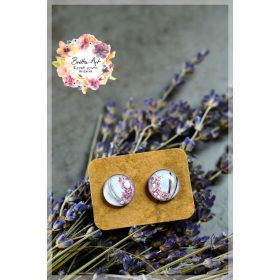 Tálcás bedugós fülbevaló babahajjal